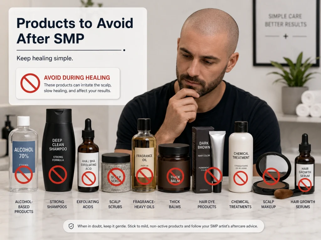 Products to Avoid Scalp Micropigmentation Aftercare