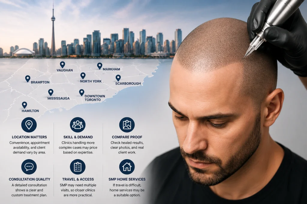 Scalp Micropigmentation Cost Toronto and GTA Local Pricing Factors